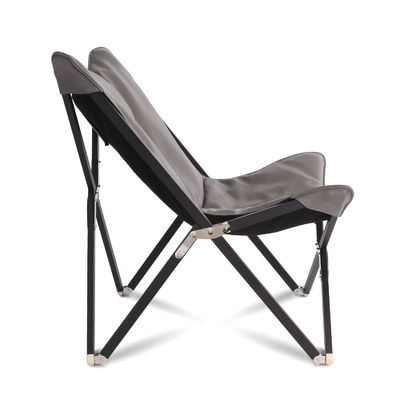 Folding Steel Tube Modern Comfort Chair , Butterfly Stylish Chairs For Living Room