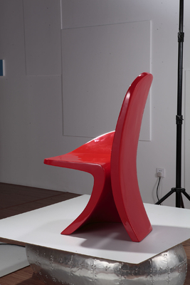 Unique Red Modern Dining Heart Shaped Chair With Avant-Garde Design