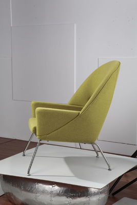 Fabric Upholstered Oculus Modern Leisure Chair / Comfortable Living Room Chairs